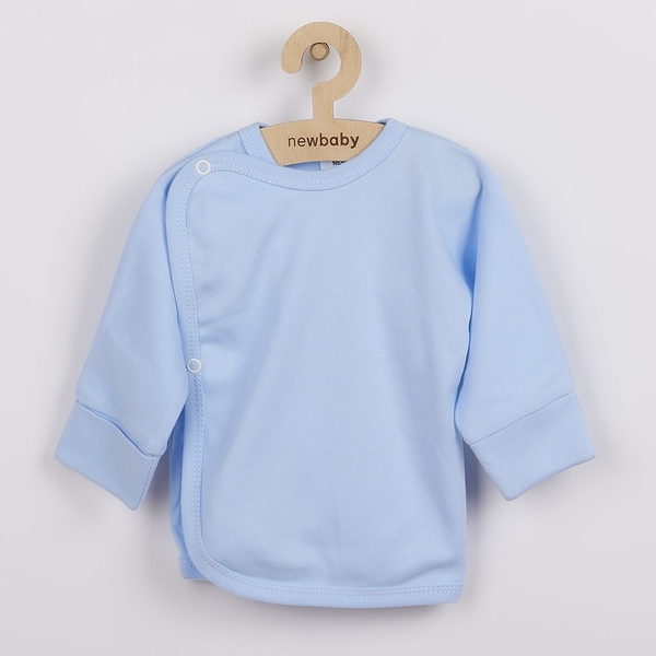 Kojenecká košilka s bočním zapínáním New Baby světle modrá Velik