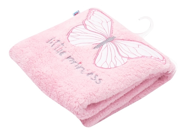 Dětská deka chlupáčková NewBaby - LITTLE PRINCESS růžová - 110x9
