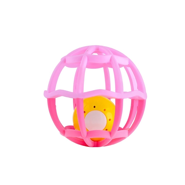 Interaktivní svítící a hrající chrastítko Balónek Baby Mix růžov