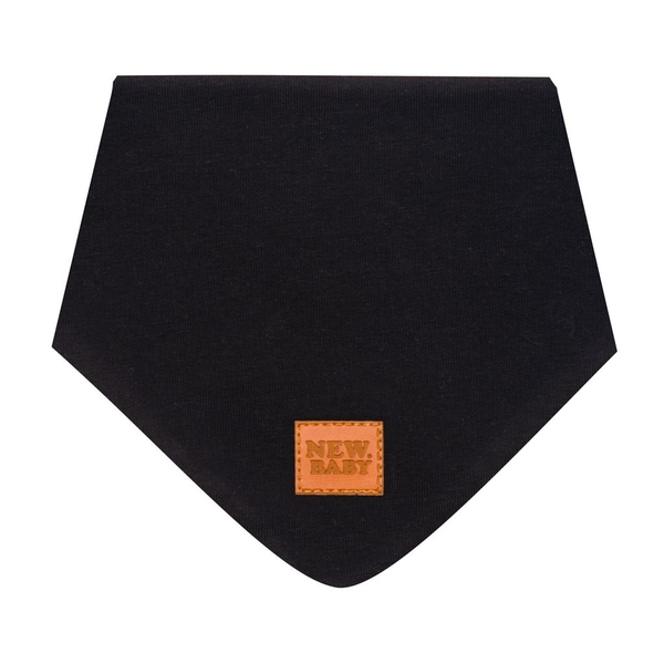 Kojenecký bavlněný šátek na krk New Baby Favorite černý S Veliko