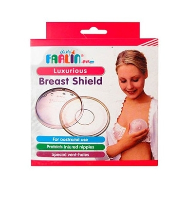 Chrániče prsních bradavek s větracími otvory - FARLIN průhledné