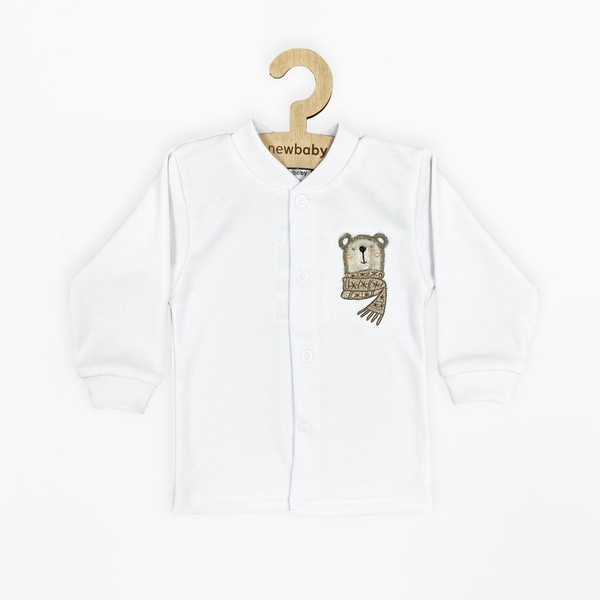 Kojenecký bavlněný kabátek New Baby Polar Bear Velikost 74 (6-9m