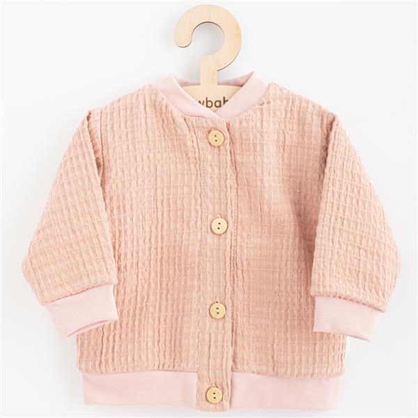 Kojenecký mušelínový kabátek New Baby Comfort clothes růžová Vel