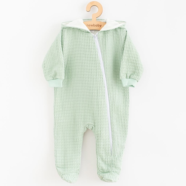 Kojenecký mušelínový overal s kapucí New Baby Comfort clothes ša