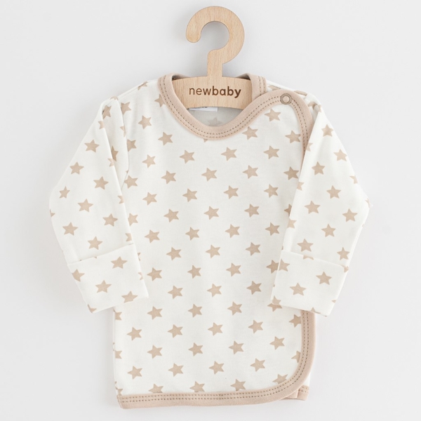 Kojenecká košilka New Baby Classic II hvězdy béžové