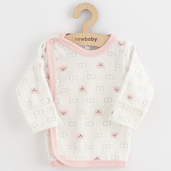 Kojenecká košilka New Baby Classic II medvídek růžový Velikost 5