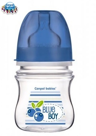 Lahev kojenecká se širokým hrdlem - BLUE BOY modrá