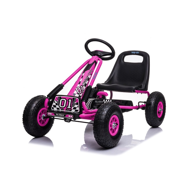 Dětská šlapací motokára Go-kart Baby Mix Razor růžová