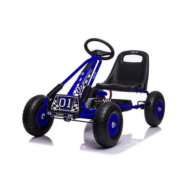 Dětská šlapací motokára Go-kart Baby Mix Razor modrá