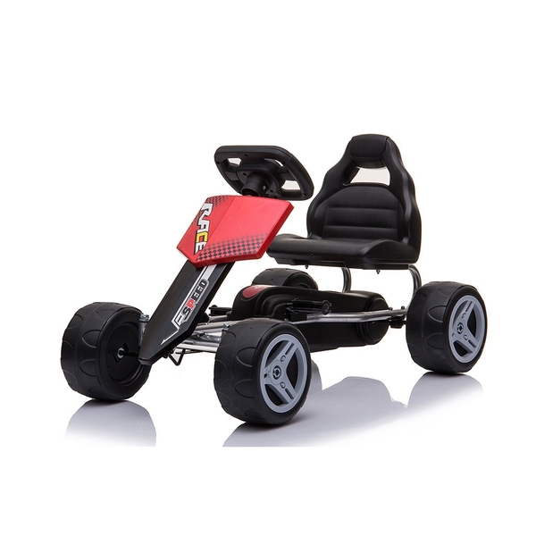 Dětská šlapací motokára Go-kart Baby Mix Speedy červená