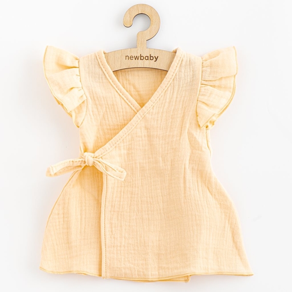 Letní kojenecké mušelínové šaty New Baby Leny peach Velikost 62