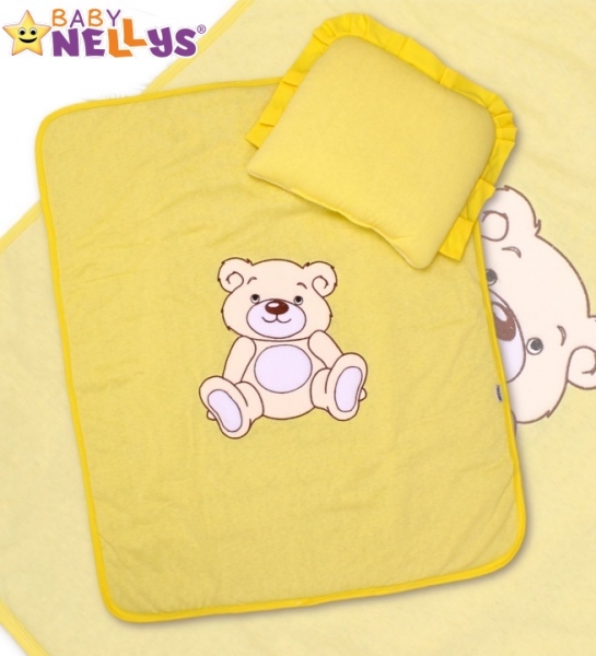 Baby Nellys 2-dílná sada do kočárku jersey Medvídek Teddy Bear -