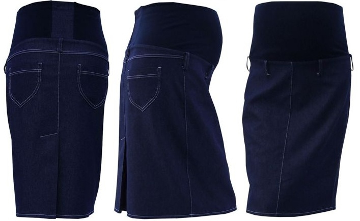 Těhotenská sukně - SOMI jeans tmavě modrá