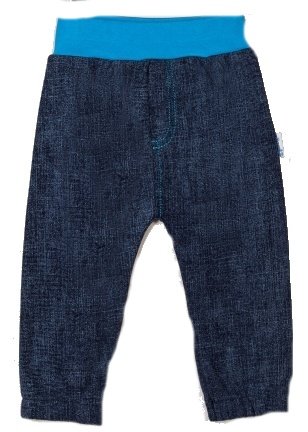 Tepláčky/Kalhoty kojenecké bavlna - JEANS tmavě modré