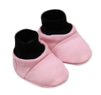 Capáčky kojenecké bavlna - LITTLE PRINCESS růžové - 0-6měs.