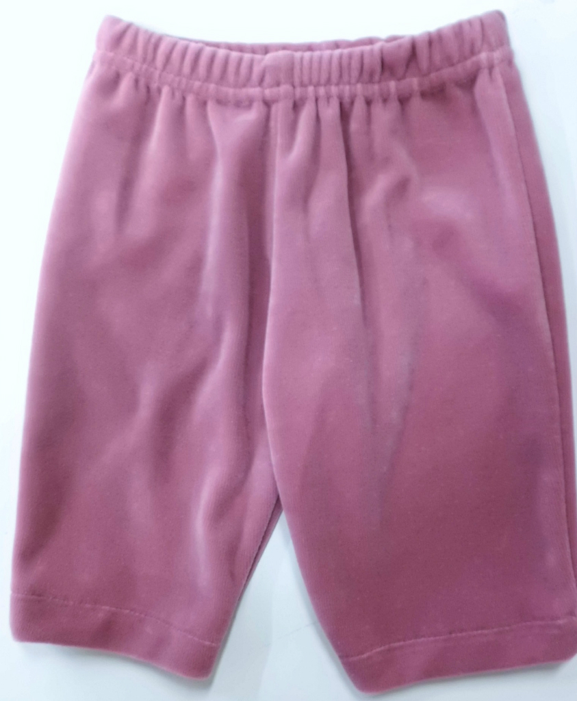 Kalhoty kojenecké samet VÍNOVÉ 