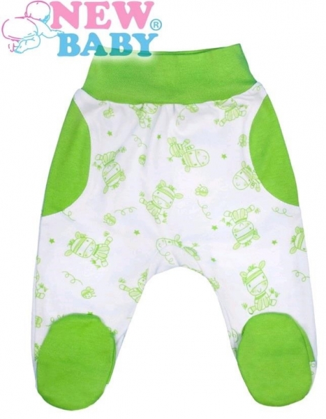 Pačky kojenecké bavlna - ZEBRA BABY zelené - vel.74