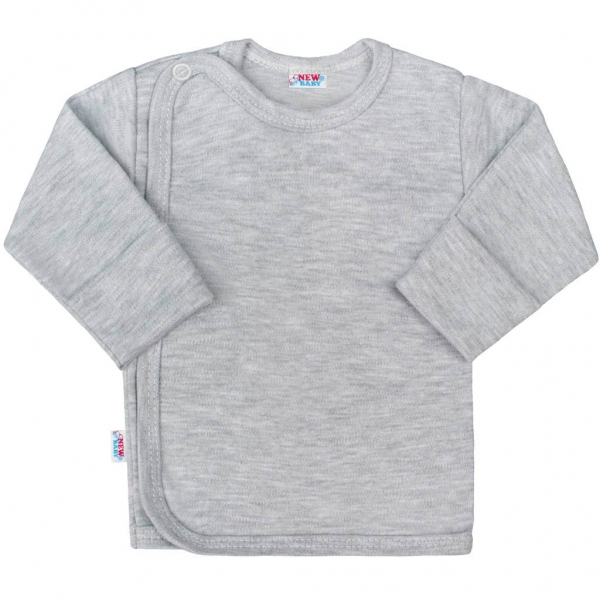 Košilka kojenecká bavlna - CLASSIC šedá 