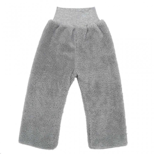 Zimní chlupáčkové kalhoty podšité - PENGUIN šedé - vel.86